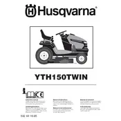 Husqvarna YTH150TWIN Lawn Mower manual cover