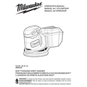 Milwaukee M18 2648-20 Sander manual cover