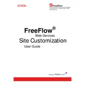 Xerox FreeFlow Web Services Site Customization Ver.6.0 Software manual cover