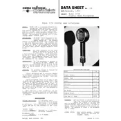 Shure 717B Microphone manual cover