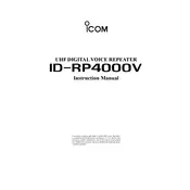 Icom ID-RP4000V Repeater manual cover