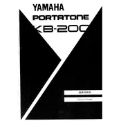 Yamaha KB-200 Keyboard manual cover