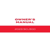 Honda SCL500 2023 Motorcycle manual cover