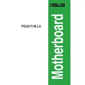 ASUS P5G41T-M LX Motherboard manual cover