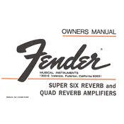 Fender Quad Reverb 1974 Amplifier manual cover