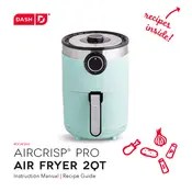 Dash DCAF250 Aircrisp Pro Air Fryer 2QT manual cover