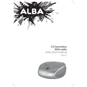 Alba CBB191CD Boombox manual cover