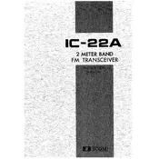 Icom IC-22A Transceiver manual cover