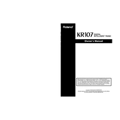 Roland KR107 manual cover