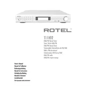 Rotel T11V02 Tuner manual cover