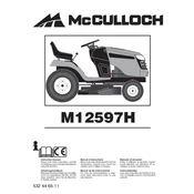 McCulloch M12597H manual cover