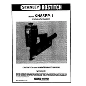 Bostitch KN85PP-1 Nailer manual cover