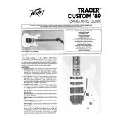 Peavey Tracer Custom 89 Guitar manual cover