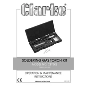 Clarke 6010098 CBT5KB Soldering Gas Torch Kit manual cover