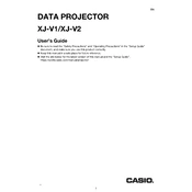 Casio XJ-V1 Projector manual cover