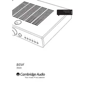 Cambridge Audio Azur 351A Amplifier manual cover