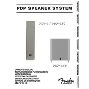 Fender Passport PDP-1 0695001000 Speaker manual cover