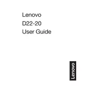 Lenovo D22-20 66AD-KCS1-CB Monitor manual cover