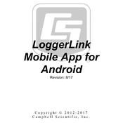 Campbell Scientific LoggerLink Android App manual cover