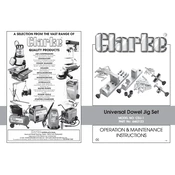 Clarke 6462123 CDJ-1 Universal Dowel Jig Set manual cover