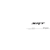 Dodge Viper SRT 2014 Sports Car manual cover