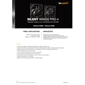 be quiet! Silent Wings Pro 4 120mm PWM Fan manual cover