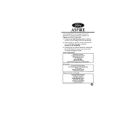 Ford Aspire 1997 manual cover