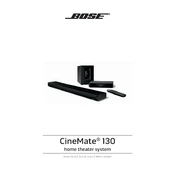 Bose CineMate 130 manual cover