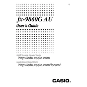 Casio fx-9860G AU Calculator manual cover