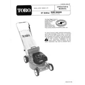 Toro 18-inch 20762 Mower manual cover