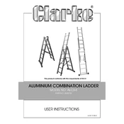 Clarke 3500750 ALC3-6 Aluminium Combination Ladder manual cover