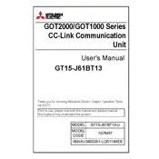 Mitsubishi GOT1000 1D7M57 Communication Unit manual cover