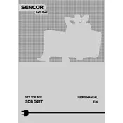 Sencor SDB 521T Receiver manual cover