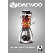 Daewoo 500W Glass Jug Blender SDA1561 Blender manual cover