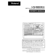 Roland VS-880EX manual cover