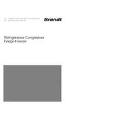 Brandt DZN4210SE Refrigerator manual cover