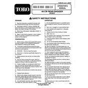 Toro 48-cm 20923B Mower manual cover