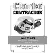 Clarke 6462165 CON1450WC Wall Chaser manual cover