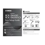 Yamaha RX-S600 D Receiver manual cover