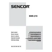 Sencor SWS 215 Weather Station manual cover