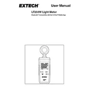 Flir Extech LT250W Meter manual cover