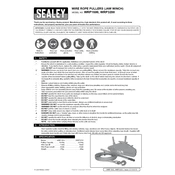 Sealey WRP1600 Winch manual cover