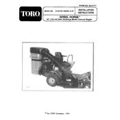 Toro Wheel Horse 52-inch 07-52VY01 Bagger manual cover