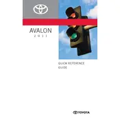 Toyota Avalon 2011 Sedan manual cover