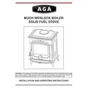 AGA Much Wenlock Solid Fuel Stove Stove manual cover