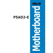 ASUS P5AD2-E Motherboard manual cover