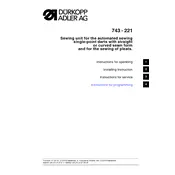 Dürkopp Adler 743-221 Sewing Machine