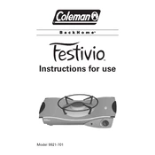 Coleman Backhome Festivio Stove 9921-701 manual cover