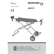 Redstone UMB70 T 3907105924 Saw Stand manual cover