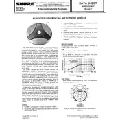 Shure STM33 Microphone manual cover